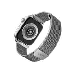 UNIQ Dante Apple Watch Series - 4/5/6/7 / SE - 44 / 45 / 42 mm - Stříbrná KP18763