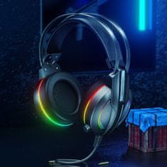 WK Design M9 Herní Around-Ear sluchátka USB Gaming (M9) - Šedá KP22430