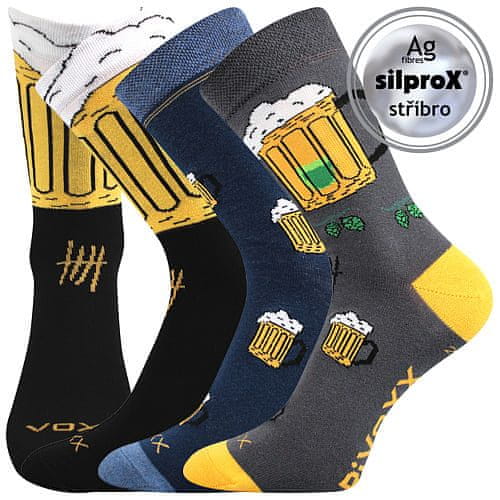 Voxx barevné ponožky Pivoxx MIX IIIII (3 páry v balení)