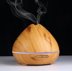 GOLDSUN Aroma Difuzér "Mandala 400ml" osvěžovač a zvlhčovač vzduchu - Světlé dřevo