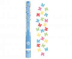 GoDan Vystřelovací konfety - Beautiful Moment - papírové motýli barevné - 60 cm