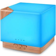 GOLDSUN Aroma Difuzér "Cube 700ml" osvěžovač a zvlhčovač vzduchu - Světlé dřevo