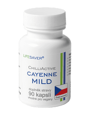 LifesaveR ChilliActive Cayenne MILD 90 kapslí