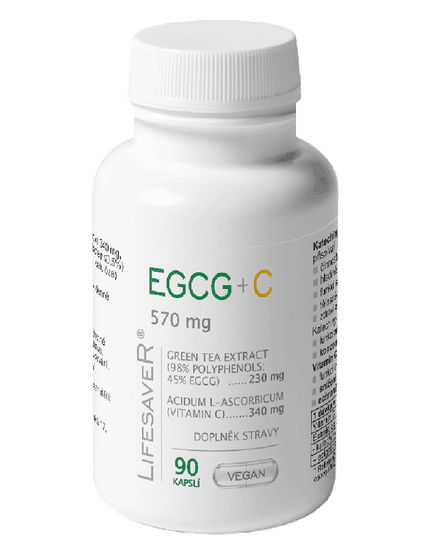 LifesaveR EGCG+C 90 kapslí (570 mg)