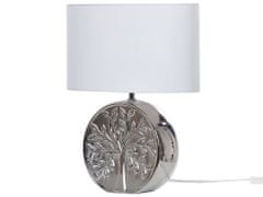 Beliani Keramická stolní lampa stříbrná KHERLEN
