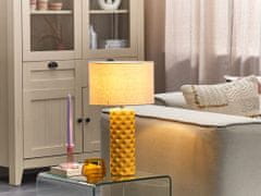 Keramická stolní lampa žlutá BALONNE