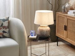 Beliani Keramická stolní lampa béžová MAREB
