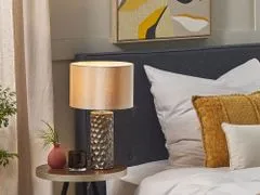 Beliani Keramická stolní lampa zlatá SANKURU