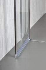 Arttec Dvoukřídlé sprchové dveře do niky COMFORT F 5 čiré sklo 123 - 128 x 195 cm