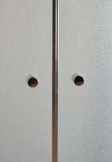 Arttec Sprchový kout nástěnný SALOON B 17 grape sklo 80 x 80 x 198 cm s vaničkou z litého mramoru LINEA
