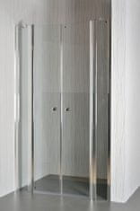Arttec Dvoukřídlé sprchové dveře do niky SALOON F 12 grape sklo 132 -137 x 195 cm