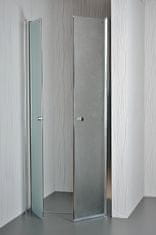 Arttec Dvoukřídlé sprchové dveře do niky SALOON 95 - 100 cm grape sklo