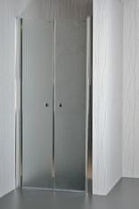 Arttec Dvoukřídlé sprchové dveře do niky SALOON 85 - 90 cm grape sklo