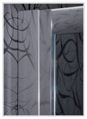 Arttec Sprchový kout čtvrtkruhový KLASIK 120 x 80 cm chinchilla sklo
