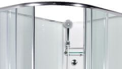 Arttec SIRIUS 120 x 90 cm - Masážní sprchový box model 4 čiré sklo pravá vanička