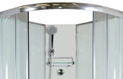 Arttec CALYPSO 90 x 90 cm - Masážní sprchový box model 4 chinchilla sklo