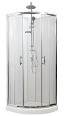 Arttec BRILIANT 80 x 80 cm - Sprchový box model 1 čiré sklo - sprchový set