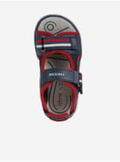 Geox Červeno-modré klučičí sandály Geox Maratea 34