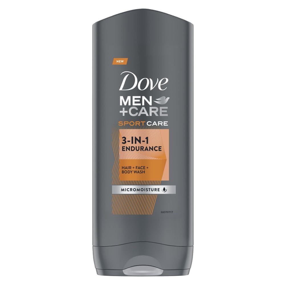 Levně Dove Men+Care SportCare Endurance+Comfort sprchový gel na tělo, tvář a vlasy pro muže 400ml
