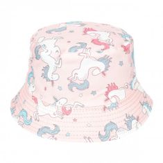 Versoli Dětský oboustranný klobouk Jednorožec růžový