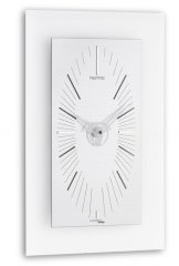 IncantesimoDesign Designové nástěnné hodiny I564M chrome IncantesimoDesign 45cm