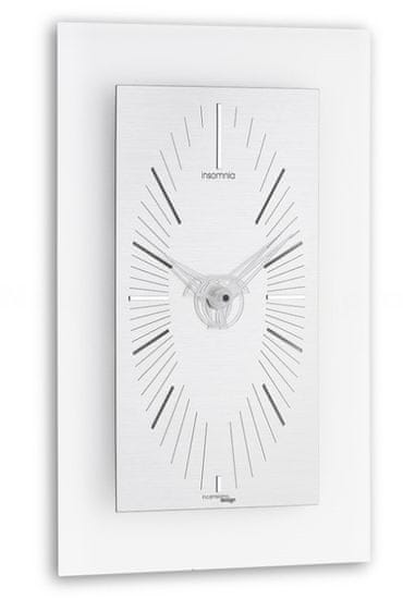 IncantesimoDesign Designové nástěnné hodiny I564M chrome IncantesimoDesign 45cm