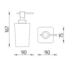 NIMCO Dávkovač tekutého mýdla, pumpička plast NIMCO ELI EL 3031-35