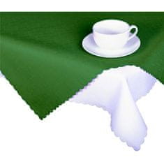 Forbyt Ubrus s nešpinivou úpravou Deštík jednobarevný tmavě zelený, výběr rozměru Velikost: 140 x 140 cm