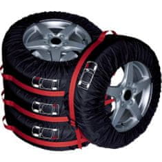 CarPoint Přenosná textilní pouzdra / návleky na uskladnění 4ks pneu - osobní vozy 14-16 palců