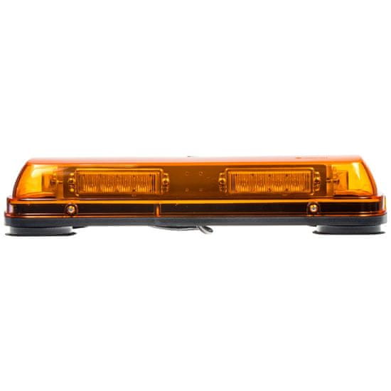 Aroso Rampa světelná LED diodová - oranžová / 12V / 24x 1W LED / šířka 44cm / magnetické uchycení / ECE R10