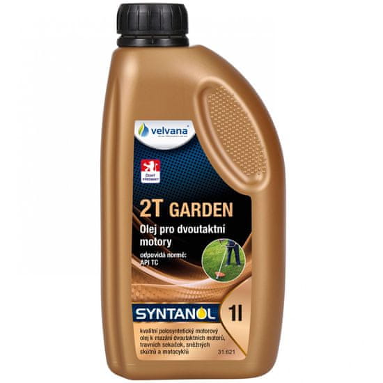Velvana Motorový olej pro dvoutaktní zahradní techniku Syntanol Garden 2T 1l