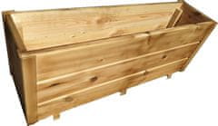 DRAGO Zahradní dřevěný truhlík 100cm VĚTŠÍ (100x45x30cm)