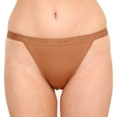 Calvin Klein Dámské kalhotky hnědé (QF6760E-BO8) - velikost M