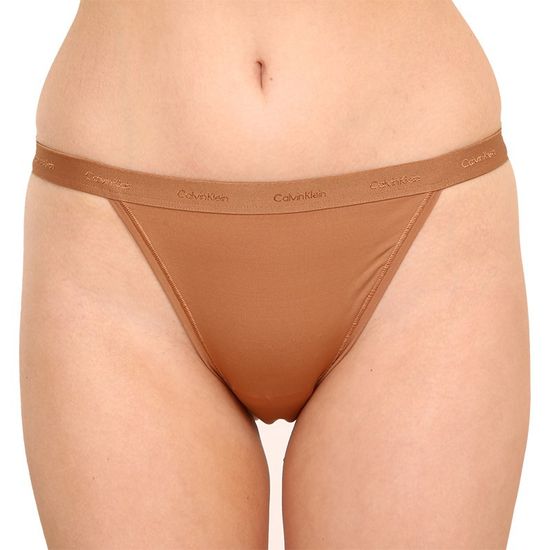 Calvin Klein Dámské kalhotky hnědé (QF6760E-BO8)