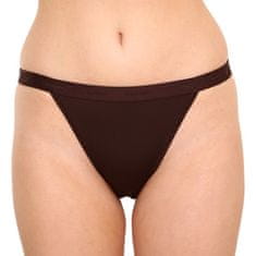 Calvin Klein Dámské kalhotky tmavě hnědé (QF6760E-BCK) - velikost S