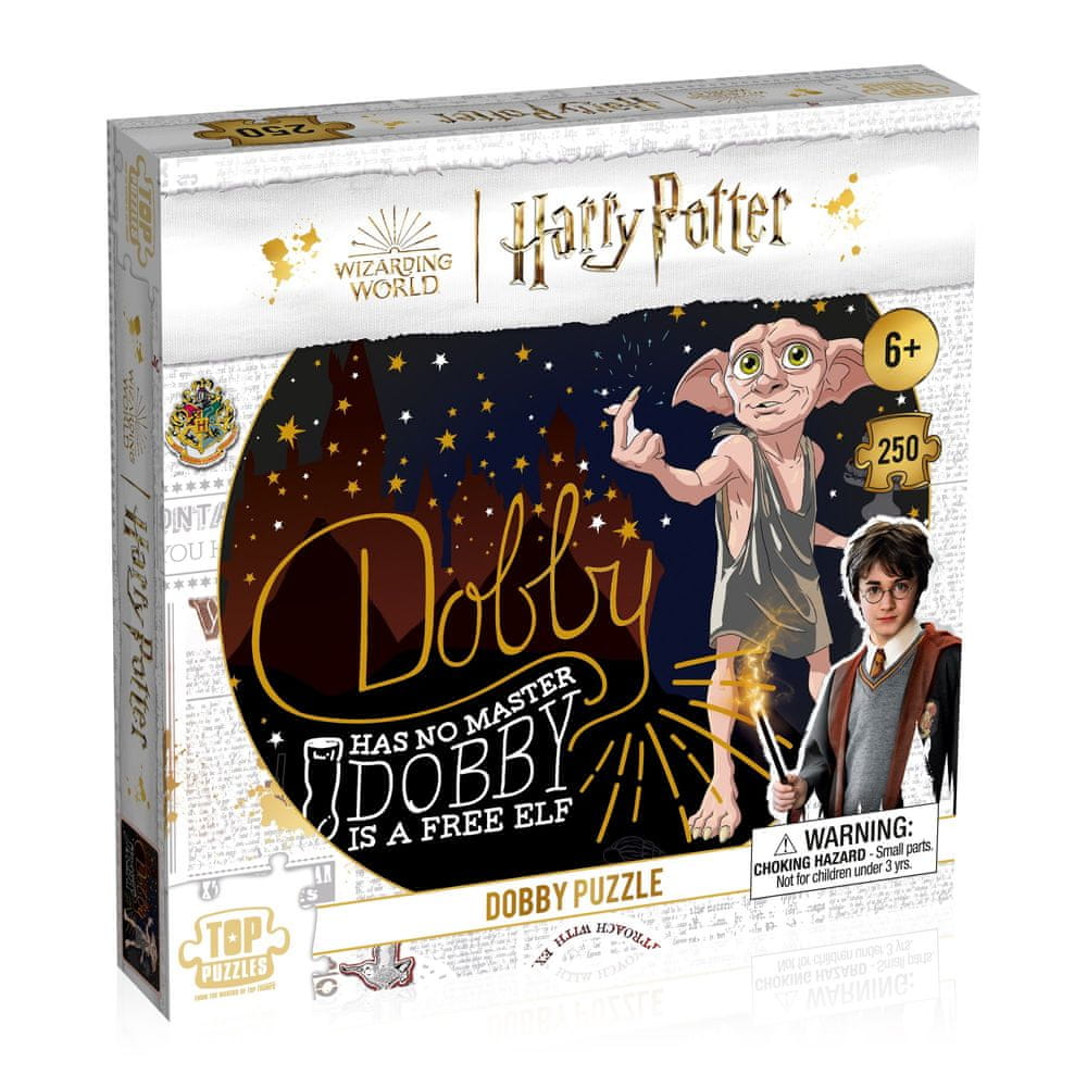 Levně Winning Moves Puzzle Harry Potter Dobby 250 dílků