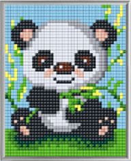 Pixelhobby Diamantové malování - sada 4 základních desek - Panda