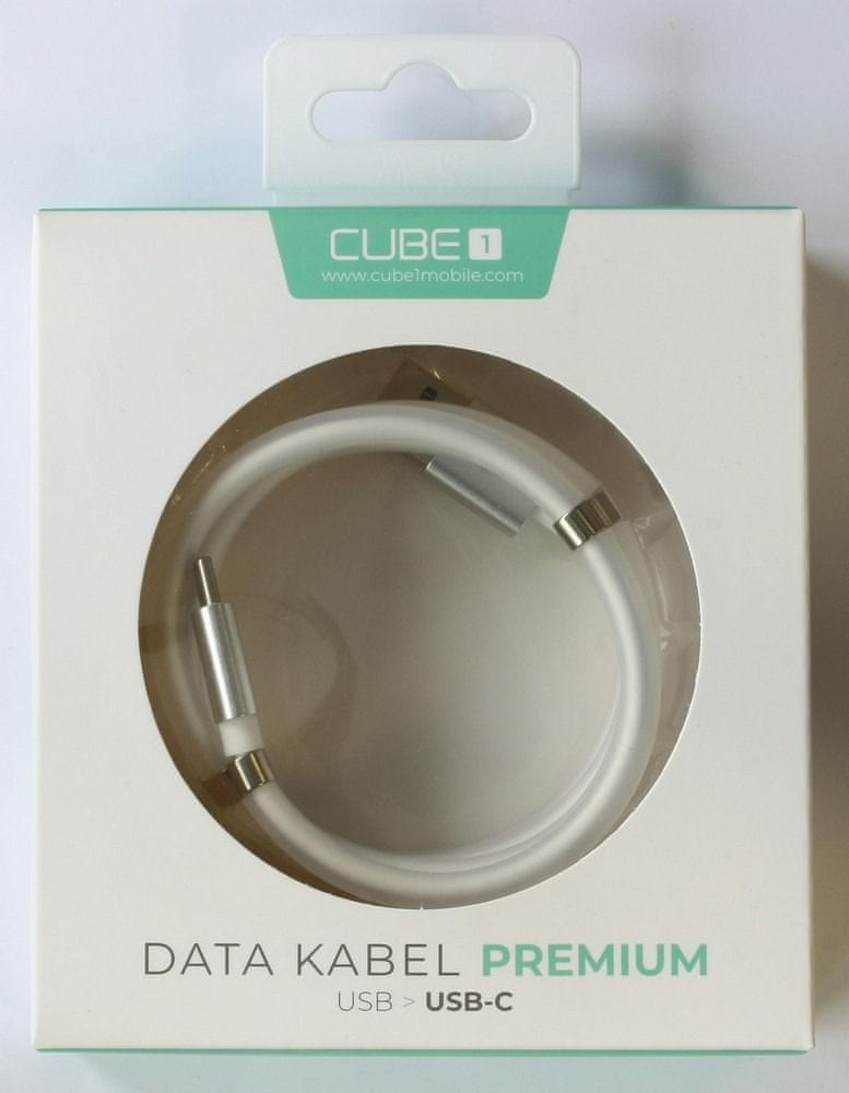 CUBE1 premium datový kabel USB>USB-C, 1m LM06-1861C, bílý