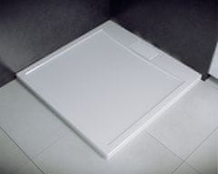 Besco BESCO AXIM ČTVEREC akrylátová vanička, 80x80x4,5 cm, bílá barva, bez nožiček VANKAXIM80BB - Besco