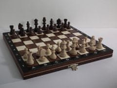 Dřevěné–šachy Šachy magnetické hnědé celodřevěné