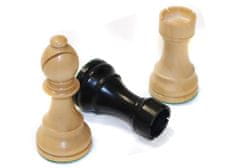 Chopra Šachy Staunton Senator černé se šachovnicí a kameny na dámu