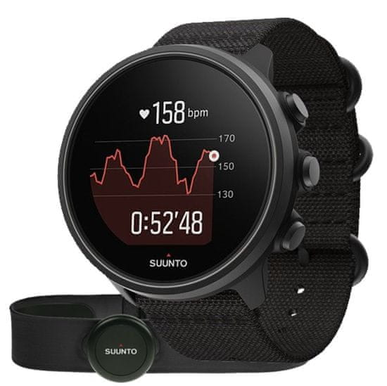 Suunto 9 Baro Charcoal Black Titanium With HR Belt