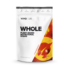 VivoLife WHOLE MEAL: Nutričně kompletní VEGAN PROTEIN jídlo jahoda (1000 g), rostlinný protein