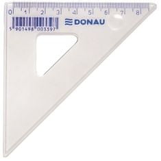 Donau Trojúhelníkové pravítko, plastové, 45°, 8,5 cm 7061001PL-00
