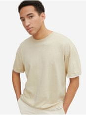 Tom Tailor Krémové pánské tričko Tom Tailor Denim S