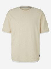 Tom Tailor Krémové pánské tričko Tom Tailor Denim S