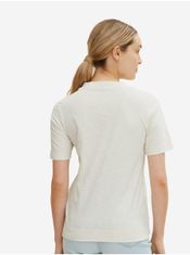 Tom Tailor Krémové dámské basic tričko Tom Tailor S