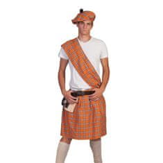 funny fashion Pánský kostým Skot oranžový