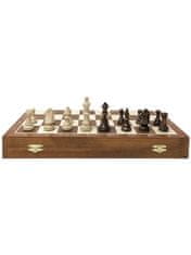 Dřevěné–šachy Šachy turnajové č. 6 s intarzovanou šachovnicí