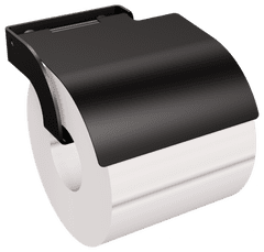 ANDEX Držák toaletního papíru s krytem černý TECHNIC 314NG (Černá nerezová ocel)